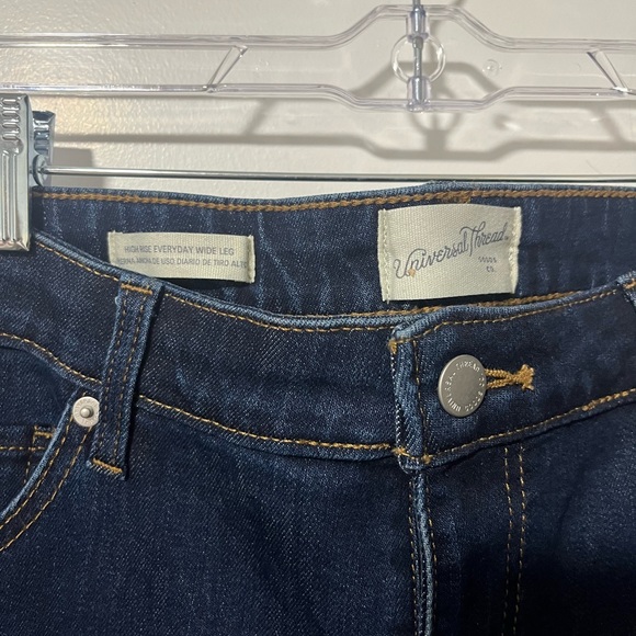 Universal Thread Dark Blue Wide Leg Jeans Size 16 Long - Picture 3 of 4
